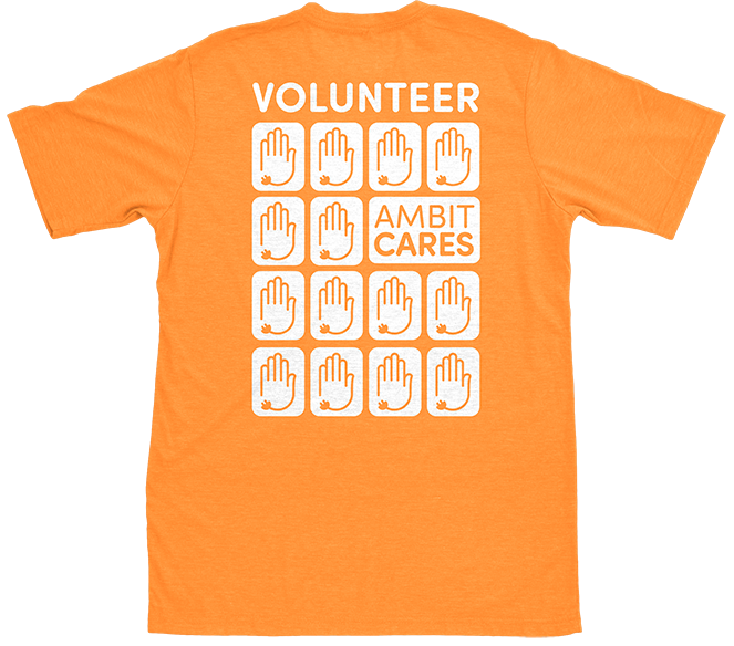 Ambit Cares Orange Volunteer Shirt
